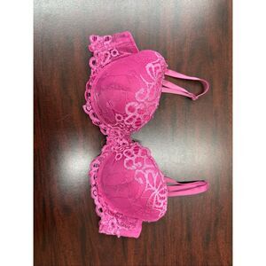 Juicy Couture Pink Push Up Bra Size 34B